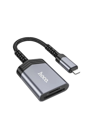 Hoco Ua25 2-in-1 iPhone Uyumlu Lightning Kart Okuyucu- 5775 Renkli