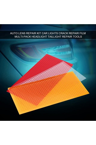 Springsun Araba Stop Lambası, Sinyal Ve Cam Lens Çatlaklarını, Kasa Kaldırmadan Tamir Eden 3 Renkli Kırmızı, Sarı, Şeffaf Pratik Tamir Seti