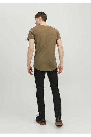 Jack & Jones Bisiklet Yaka Rahat Kesim Tisört Noa 12113648 Otter Kahverengi