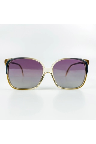 70's Luxottica Kemik Vintage Güneş Gözlüğü Osv400591 Gri - Yeşil