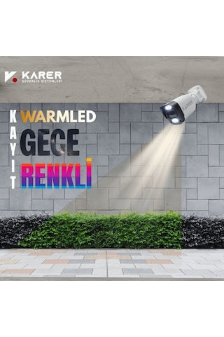Exitcam 3 Kameralı-renkli Görüş-su Geçirmez-yüz Ve Araç Tanımalı-yapay Zeka Ayrıcalıklı Güvenlik Seti