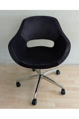 Kamusalmarket Büro Koltuğu Krom Yıldız Ayaklı Döküm Sünger