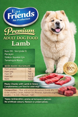 Premium Kuzu Etli Yetişkin Köpek Konservesi 400 Gr Chunk Special