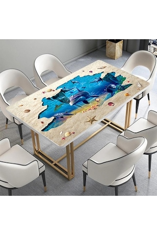 Masa Kaplama Folyosu Mobilya Masa Kaplama Folyoları Kum Balıklar