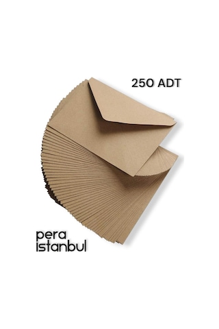 250 Adet Mektup Zarfı 13x18cm 100gr. Kraft
