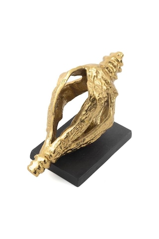Cowry Gold Metal Dekor Obje 25x11x14cm