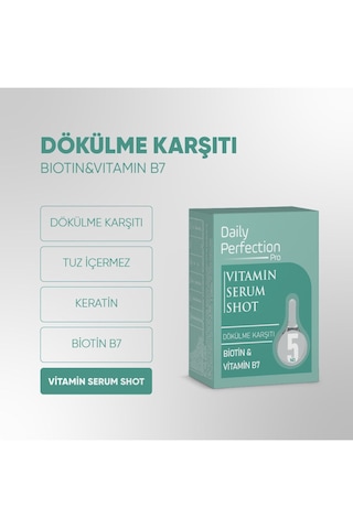 Daily Perfection Pro Vitamin Shot No:5 Dökülme Karşıtı Serum 2 x 6 ML