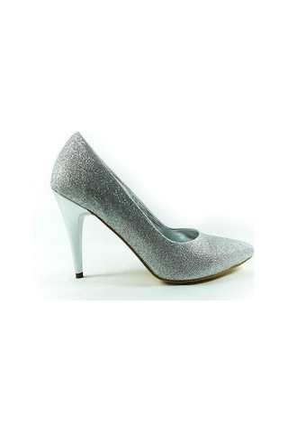 Çarıkçım Stiletto Kadın Ayakkabı Lame-Simli 61 700