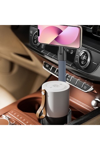 Go Des Gd-hd252 360 Dönebilen Magnetik Ve Bardaklık Araç Telefon Tutucu Siyah