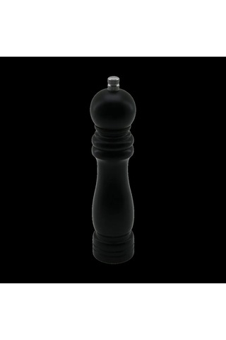 Jenerik Siyah Ahşap Tuz Ve Baharat Öğütücü - Büyük Ø4.5 Cm X 19.5 Cm