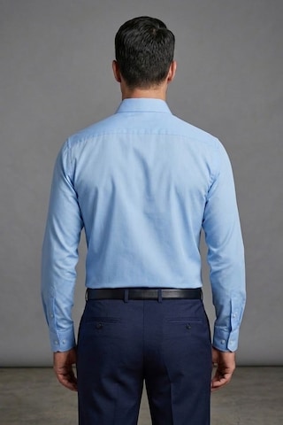 Torivalli Collection Klasik Kesim Regular Fit Tek Cepli Kolay Ütülenebilen Mevsimlik Uzun Kollu Düz Renk Erkek Gömlek Açık Mavi