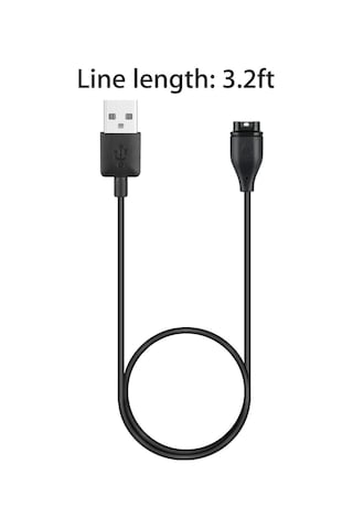 Hombey Garmin Akıllı Saat Usb Şarj Kablosu - Vivoactive 3, Fenix 5/5s/5x, Forerunner 245/935/645, Approach 60 Uyumlu Yedek Şarj Kablosu