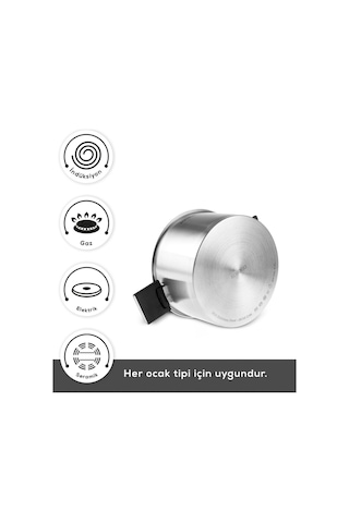 Karaca  Aşiyan Katlanabilir Kulplu 10 Parça Çelik Tencere Seti