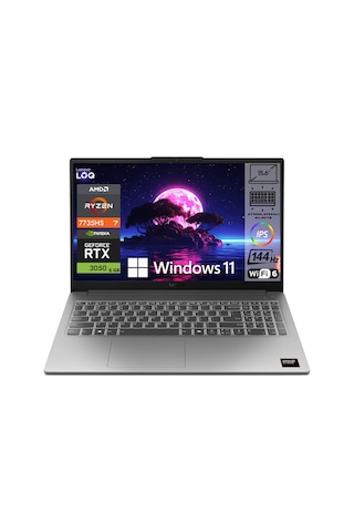 Lenovo LOQ Essential 15ARP10 83S00033TRA8 R7-7735HS 64 GB 1 TB SSD RTX3050 15.6" W11P Dizüstü Bilgisayar