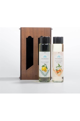 Anadolia Portakal Çiçeği Ve Limon Kokulu 80 Cam Şişe 2'li Kolonya Seti