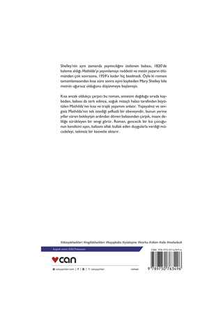 Can Yayınları - Mathilda - Mary Shelley 9789750763496