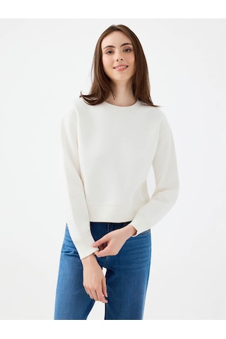Loft Beyaz Kadın Sweatshirt Lf2041105 Beyaz