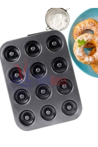 12'li Yanmaz Yapışmaz Donut & Muffin & Cupcake Kalıbı