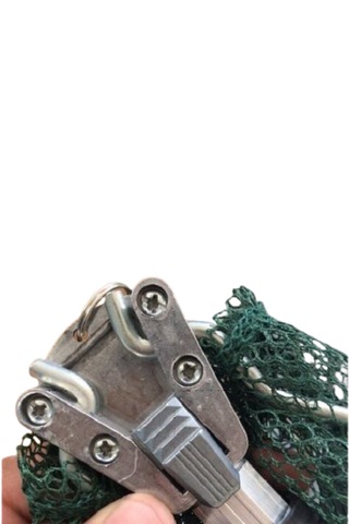 Powerex Üçgen 50x50 Katlanır İp Torlu Kepçe / 150cm Sap
