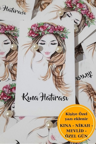 50 Adet Çiçek Taçlı Kadın Kuşe Kartlı İnci Küpe Çok Renkli