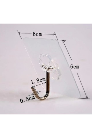 Kendınden Yapışkanlı Şeffaf Askı 5 Li Set Diger