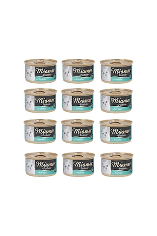 Miamor Pastete Alabalıklı Konserve Yetişkin Kedi Maması 12 x 85 G