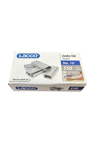 Lacco Tel Zımba - Küçük Boy No:10 - Zımba Teli - 1000 Adetlik 5 Kutu