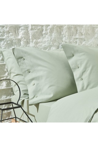 Yataş Bedding Plain Tek Kişilik Ranforce Nevresim Takımı-Adaçayı