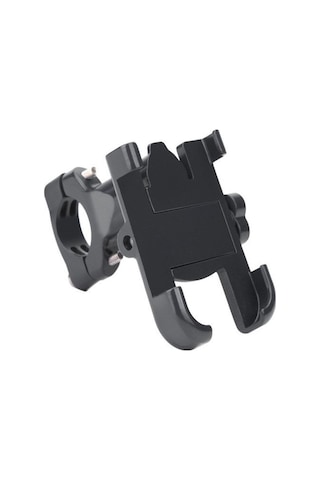 Forte Gt 2084-11 Ayarlı Motosiklet Bisiklet Telefon Tutucu Navigasyon Gidon Uyumlu - Siyah