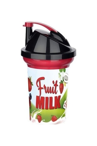 Tedy Pipetli Çocuk Içecek Bardağı Desenli Bardak 300ml Çok Renkli