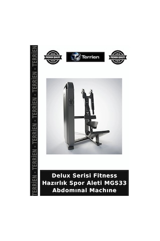 Delux Serisi Fitness Hazırlık Spor Aleti Mgs33 Abdomınal Machıne