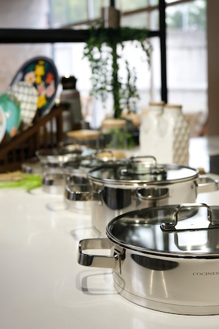 Cocinero 1097 Gloss 8 Parça Çelik Tencere seti Gümüş