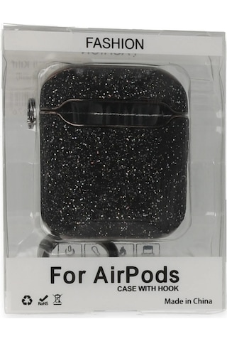 Newface - 950 - Apple AirPods Uyumlu 2 2.nesil Spell Simli Kılıf - Kmrsfres - - Siyah