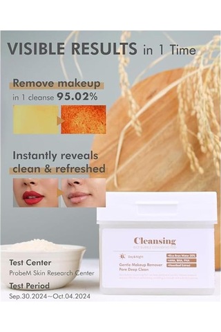 Dermal Rice Bubble Temizleme Pedi Makyaj Temizleyici Peeling Etkili Ve Nemlendirici Temizleme Pedi