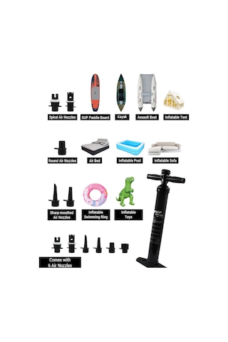 Sup El Pompası Şişme Kürek Tahtası İçin Basınç Göstergeli Y28927