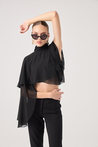 Holly Lolly Pelerin Model Bena Bluz Siyah
