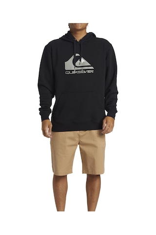 Quiksilver Big Logo Hoodie Erkek Sweatshirt Siyah