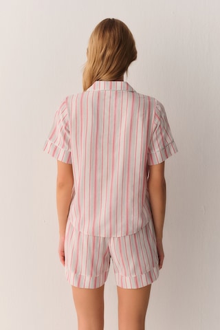 Suwen Loren Gömlek Yaka Pijama Takımı Sh26543667b919 Pembe