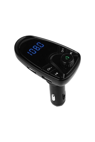 M1 Araba Bluetooth Mp3 Büyük Ekran Çift Usb Bağlantı Noktası Şarj Araba Fm Verici Araba Bluetooth Hands-free