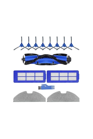 Geeroyoo Eufy Robovac G10 Hybrid & G30 İçin Bakım Seti - Ana Fırça, Yan Fırçalar, Filtreler Ve Moplar