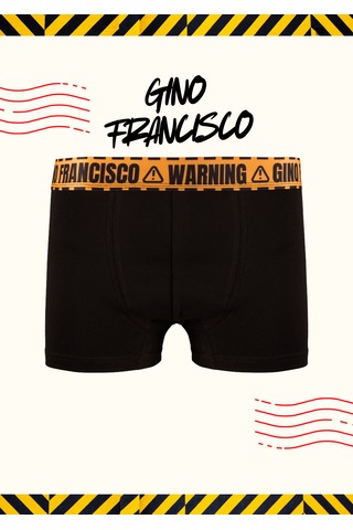 Gino Francisco Danger Serisi Erkek Boxer 3'lü Premium Hediye Kutulu %95 Pamuklu Elastik Boxer Seti Çok Renkli