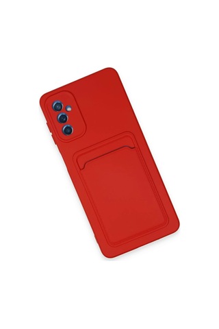 Cosmotex Newface Samsung Galaxy Uyumlu A14 4g Kılıf Kelvin Kartvizitli Silikon - Kırmızı
