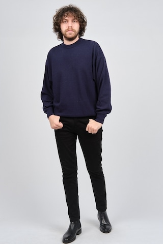 Ida Erkek Lambswool Bisiklet Yaka Kazak 0593154 Lacivert Lacivert