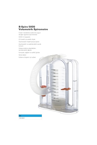 Voldayne 5000 Spirometre Volumetric Exerciser Solunum Egzersiz