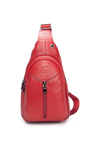 Kangaroo Kıngdom Bayan Hakiki Deri Body Bag Çapraz Postacı Çanta Kangaroo K 1012Kr