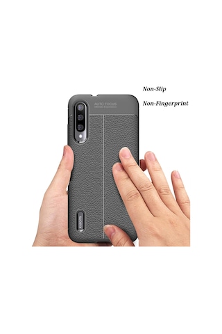 Xiaomi Mi A3 Kilif Esnek Deri Görünümlü Tam Korumali Niss Silikon 555817357