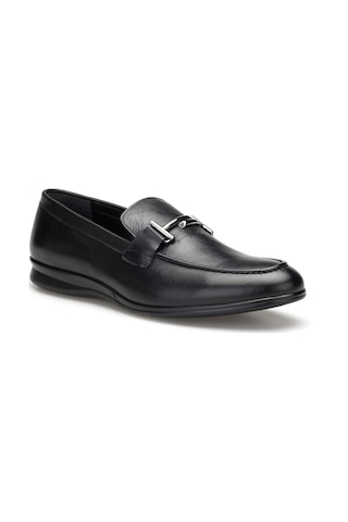Oly Hakıkı Derı Erkek Loafer Siyah