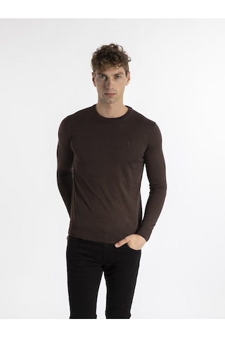 Trussardi Trussardı Erkek Kazak TRRD003626 Kahverengi
