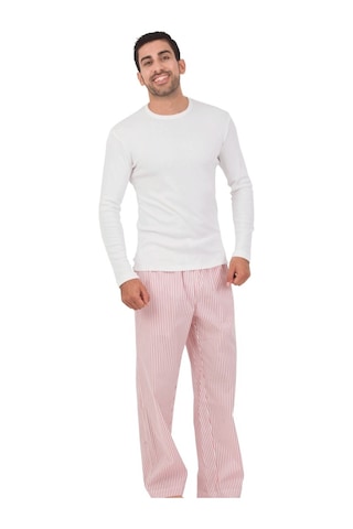 The Don Thedon Beyaz Renk Ribana Erkek Pijama Takımı (105924654)
