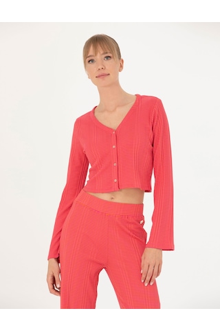 Pierre Cardin Kadın Fuşya Hırka Örme 50263591-vr023 Fuşya